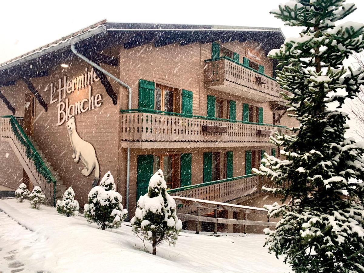 L'Hermine Blanche Morzine Bagian luar foto